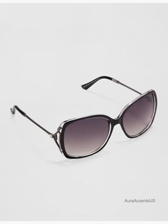 UV400 Protective Oval Sunglasses with Metal Temple